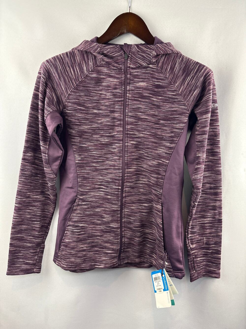Women’s Columbia Small Purple Zip-Up Hoodie